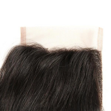 Load image into Gallery viewer, 4X4 Lace Closure 100% Brazilian Human Hair Silky Straight