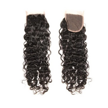 Load image into Gallery viewer, 4X4 Lace Closure 100% Brazilian Human Hair Water Wave