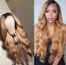 Load image into Gallery viewer, Full Lace Wig Blonde Human Hair