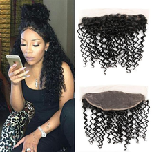 Load image into Gallery viewer, 13X4 Lace Frontal 100% Human Hair Deep Wave
