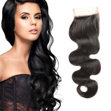 Load image into Gallery viewer, 4X4 Lace Closure 100% Brazilian Human Hair Body Wave
