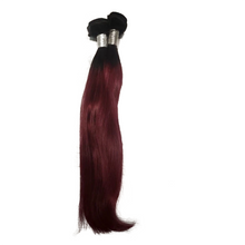 Load image into Gallery viewer, Ombré Burgundy Hair Wig
