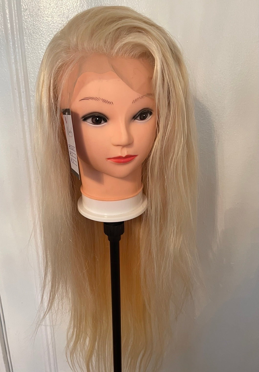 Human hair blonde wig