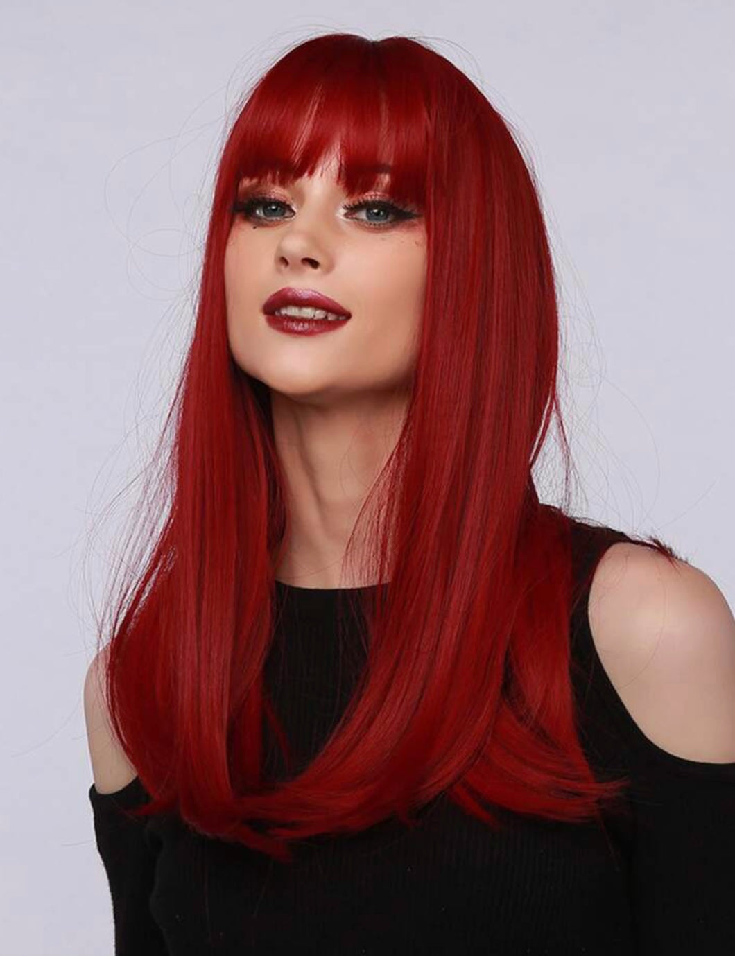 bright red hair