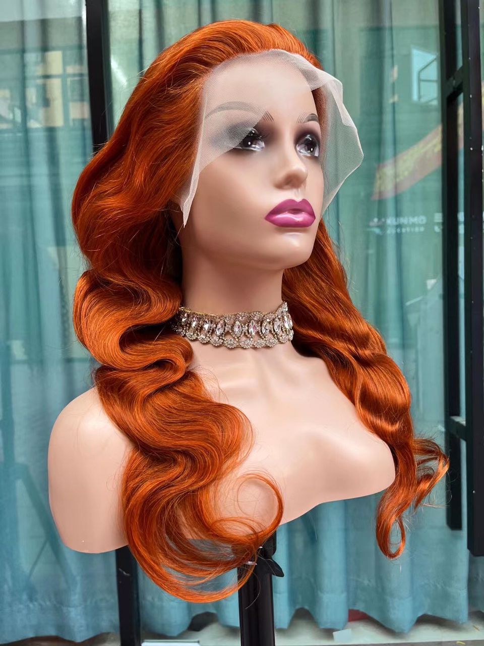 Orange Ginger Body Wave lace